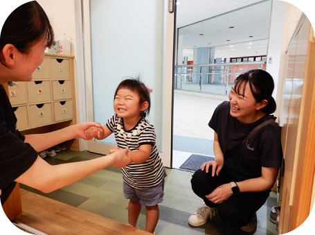 開園・順次登園の写真